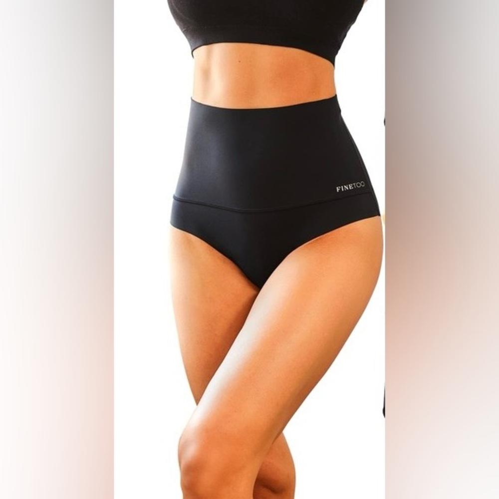 FINETOO tummy control high waisted nylon brief
